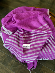 Linen Handloom - Purple Woven