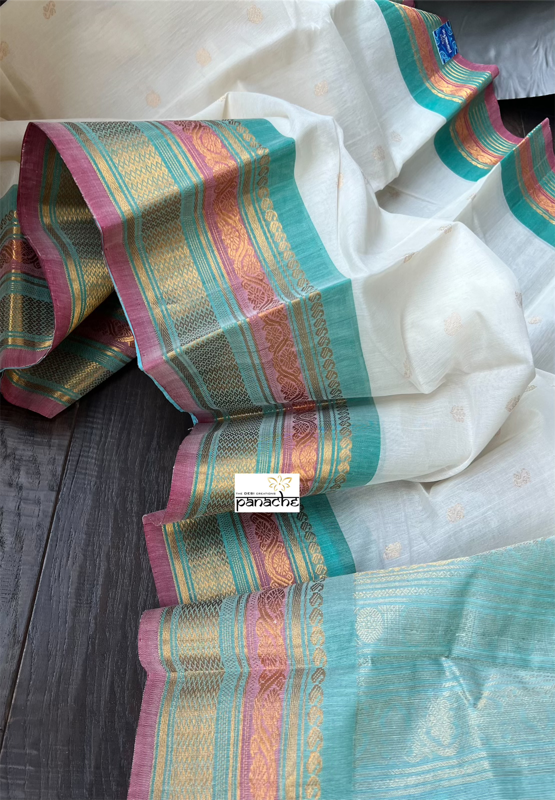 Pure SICO Gadwal - Off-White Firozi