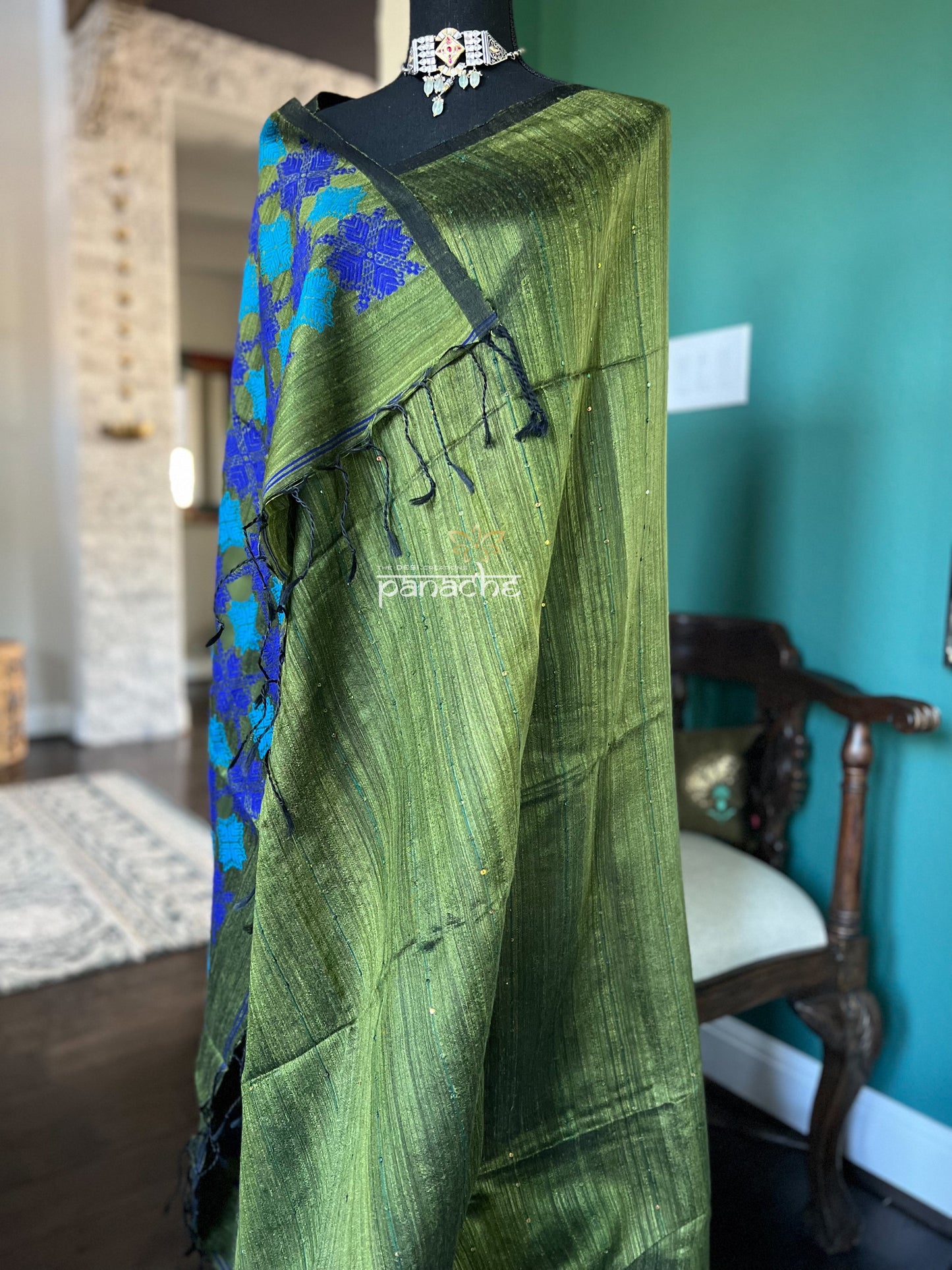 Pure Matka Silk - Mehendi Green