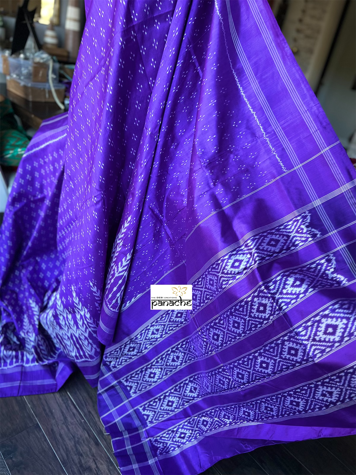Pure Silk Ikat - Purple Pochampally