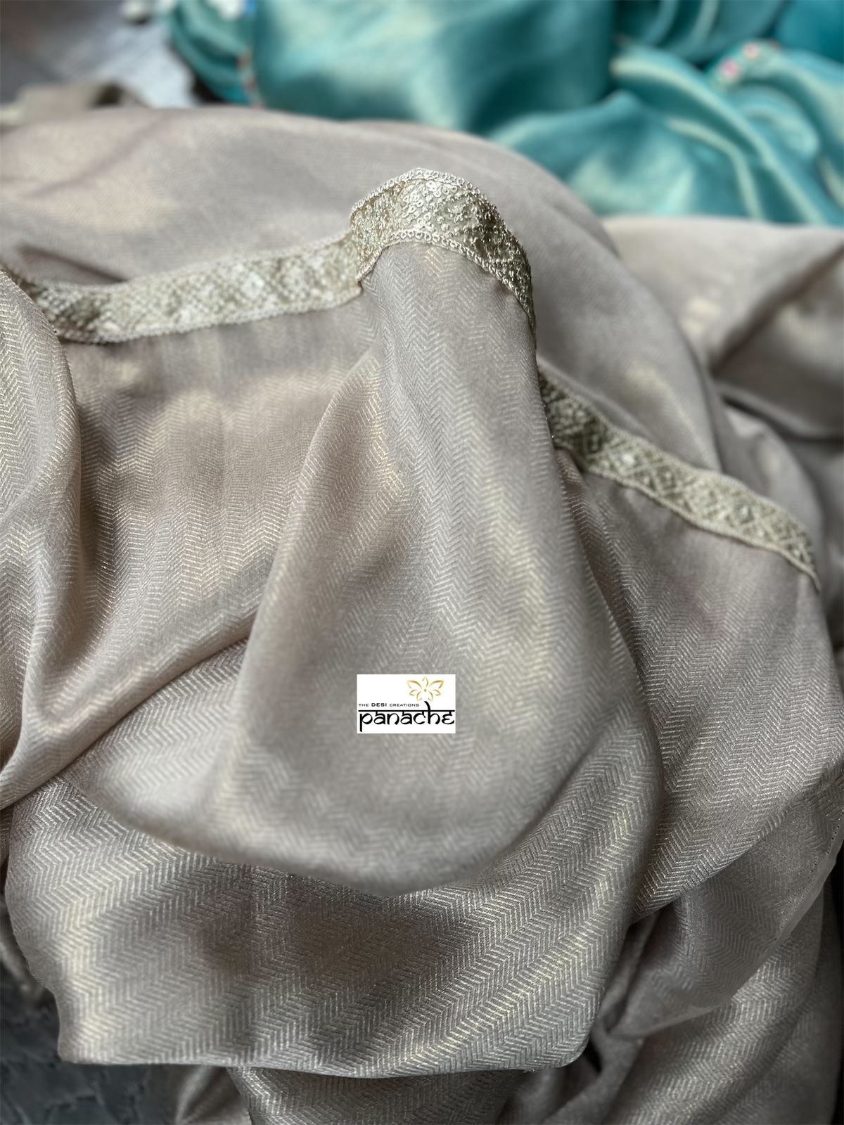 Designer Tissue Silk - Coffee Latte Shade