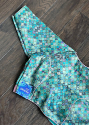 Designer Blouse - Sea Green Pink