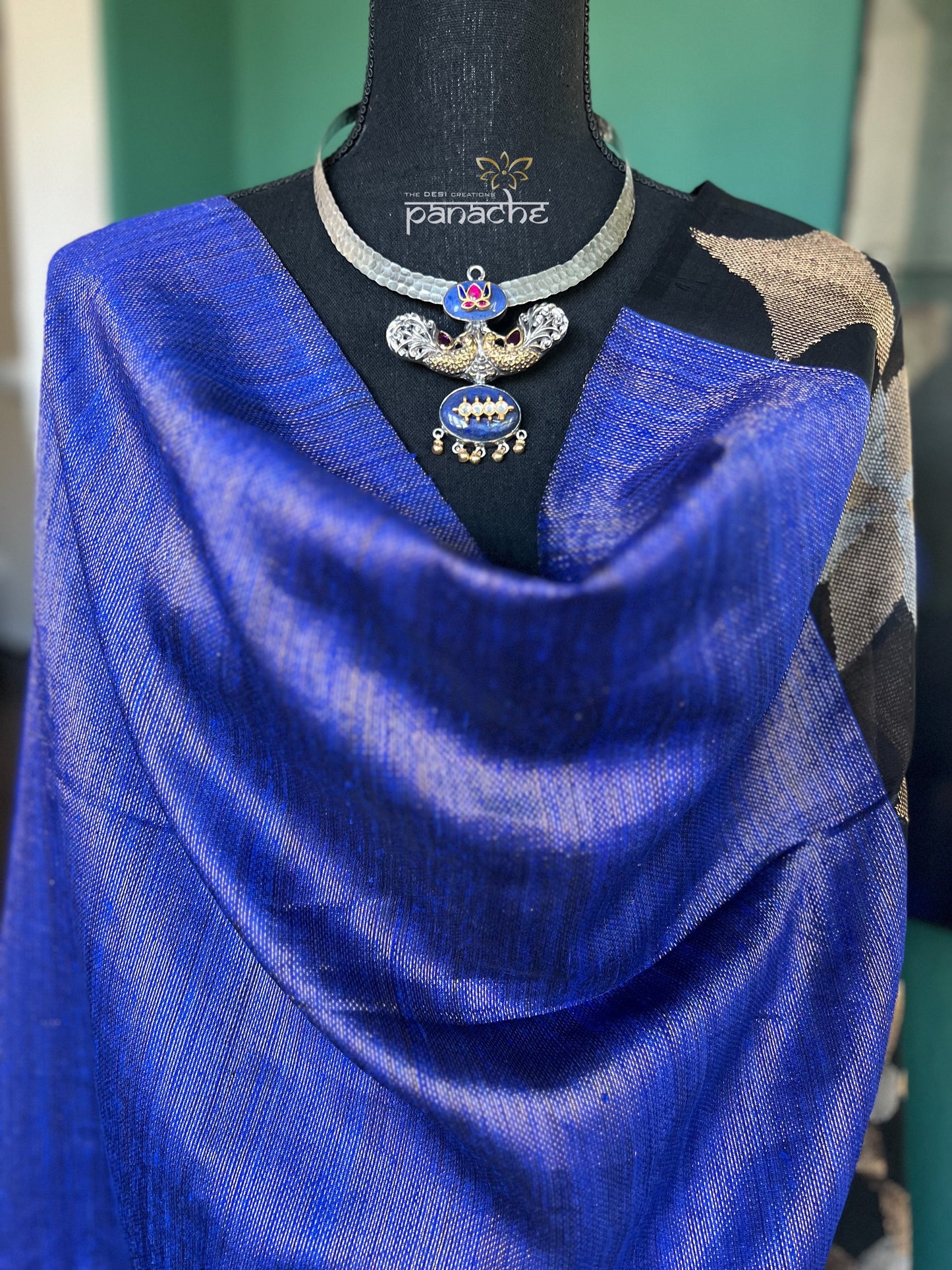 Pure Matka Silk - Royal Blue