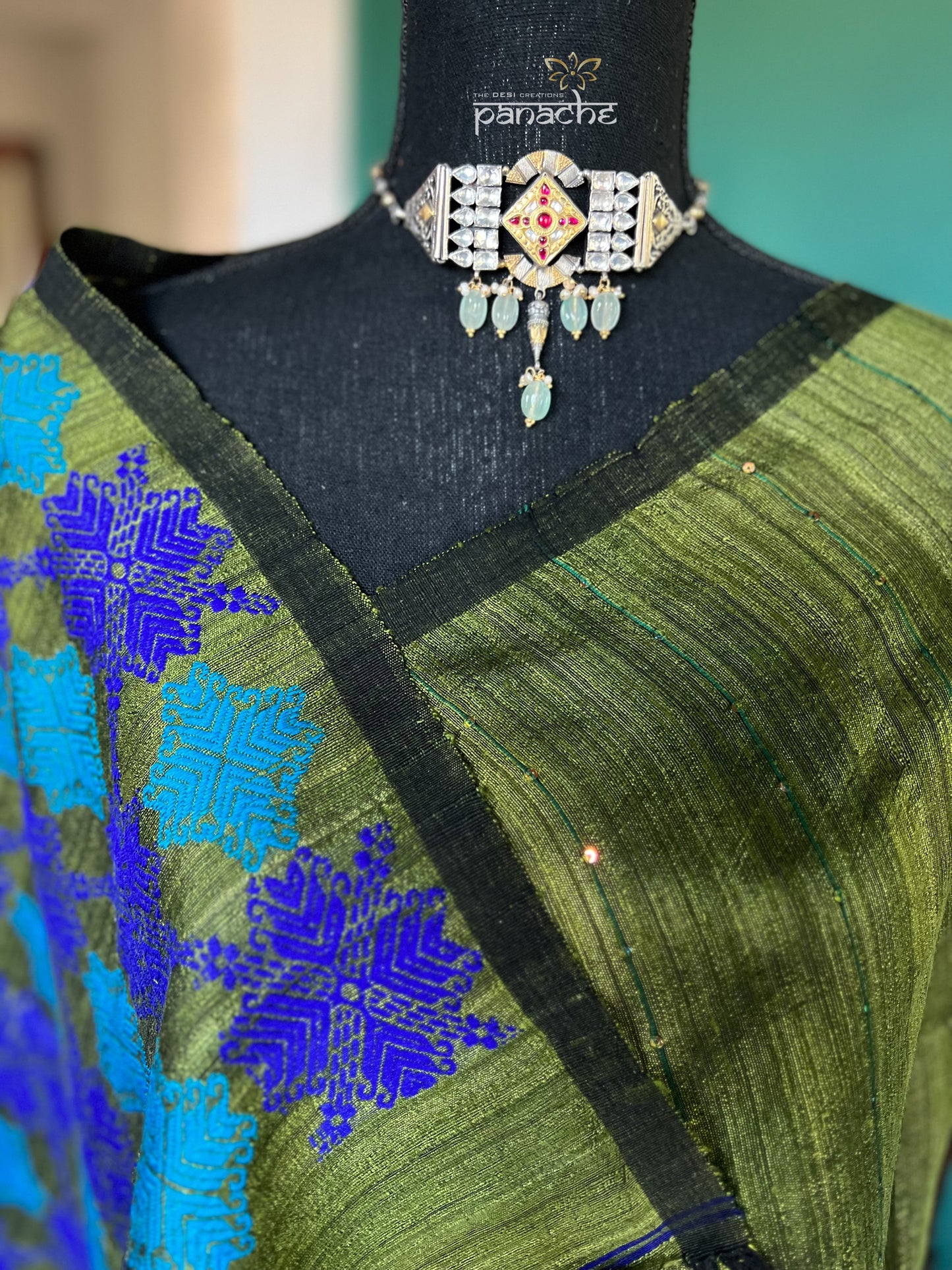 Pure Matka Silk - Mehendi Green