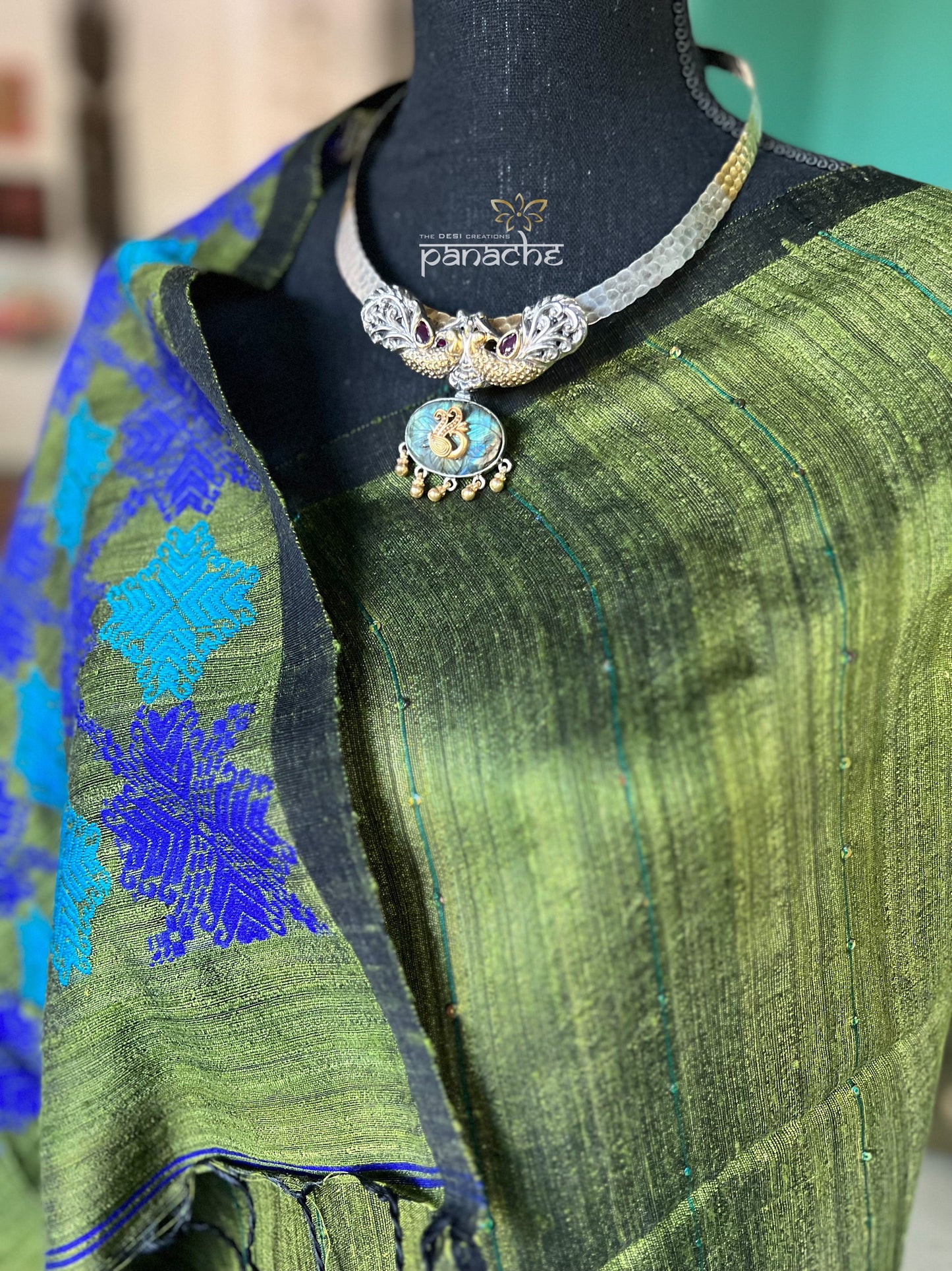 Pure Matka Silk - Mehendi Green