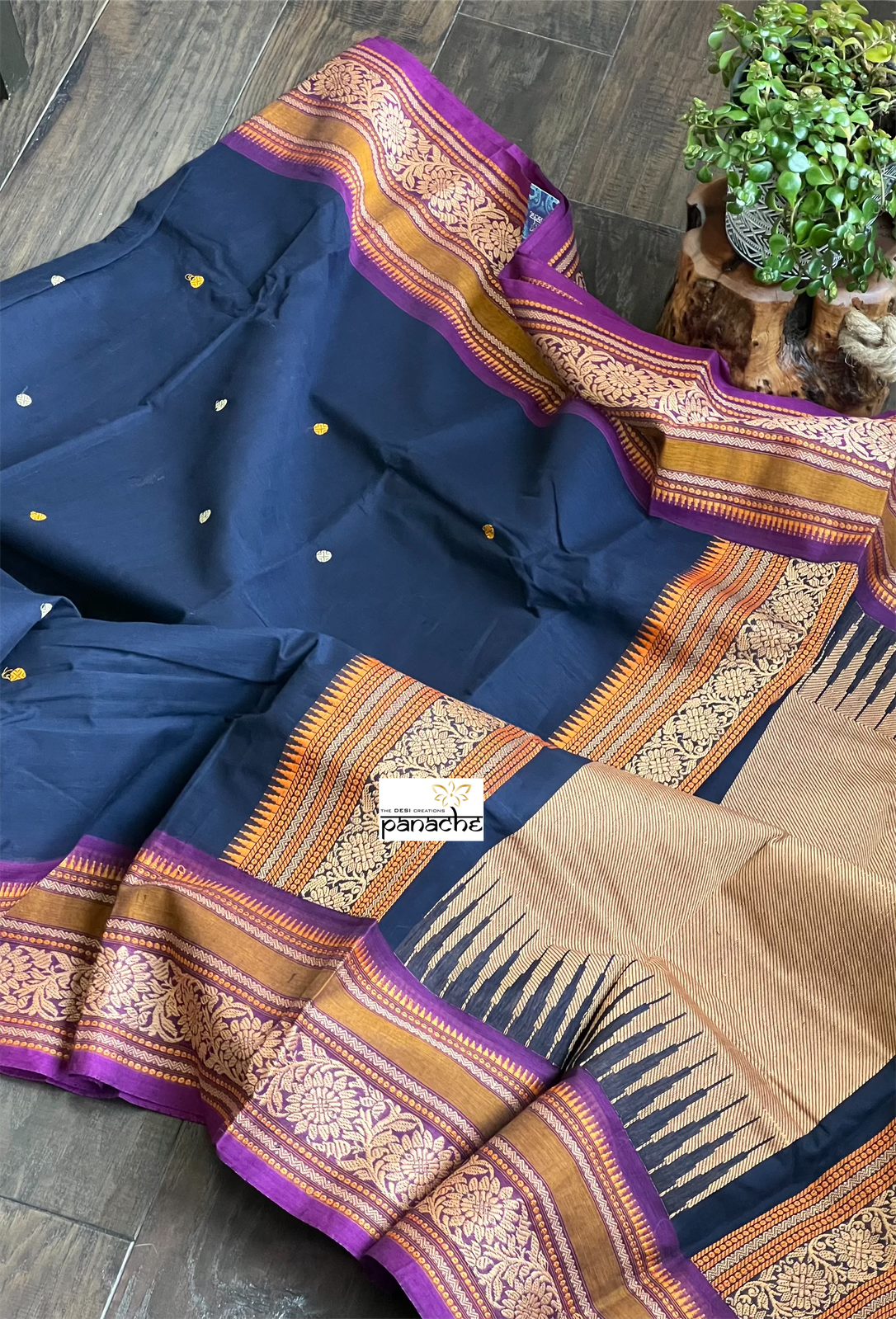 Kanchi South Cotton - Dark Navy Blue