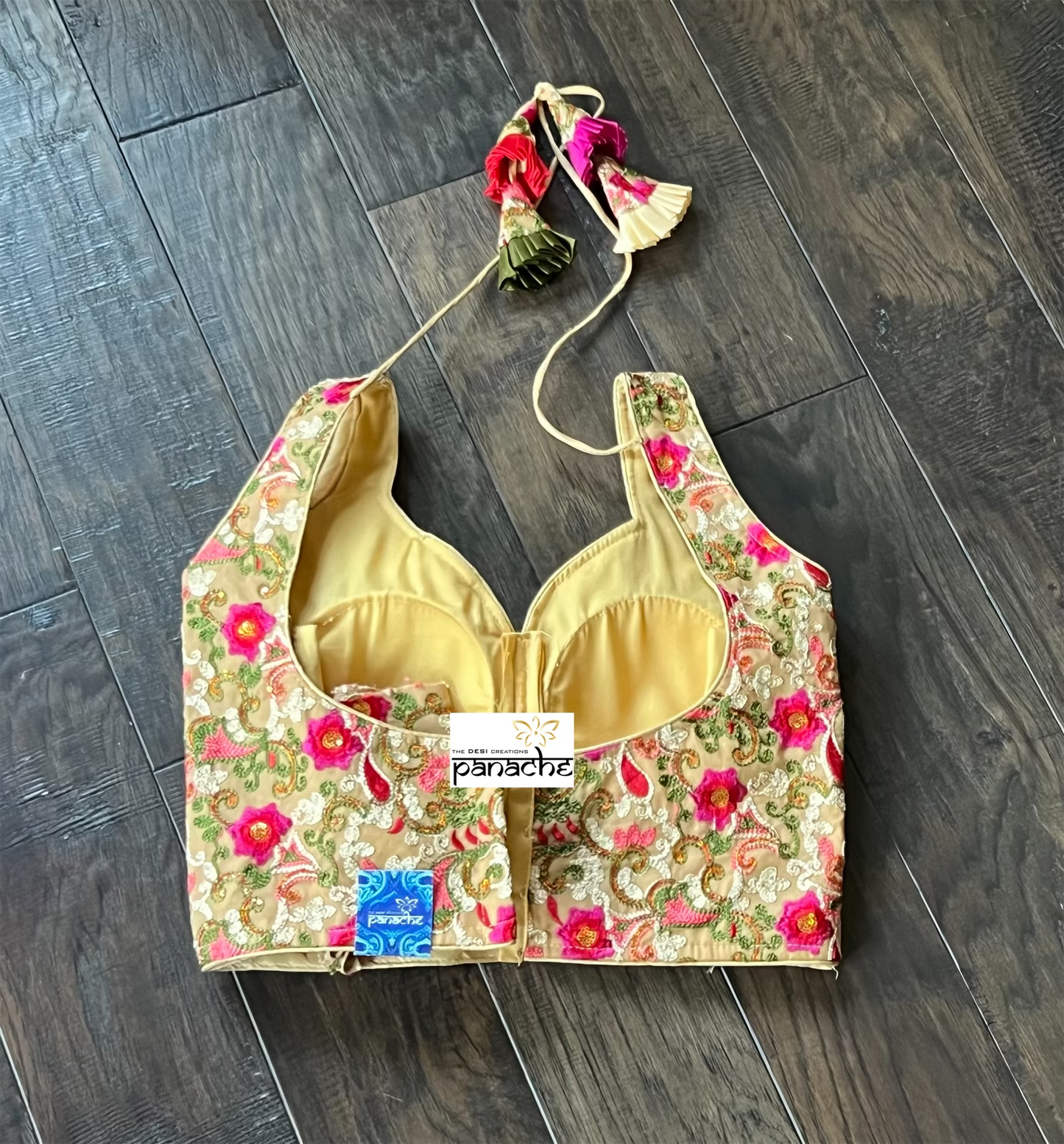 Designer Blouse - Tan Multi Color