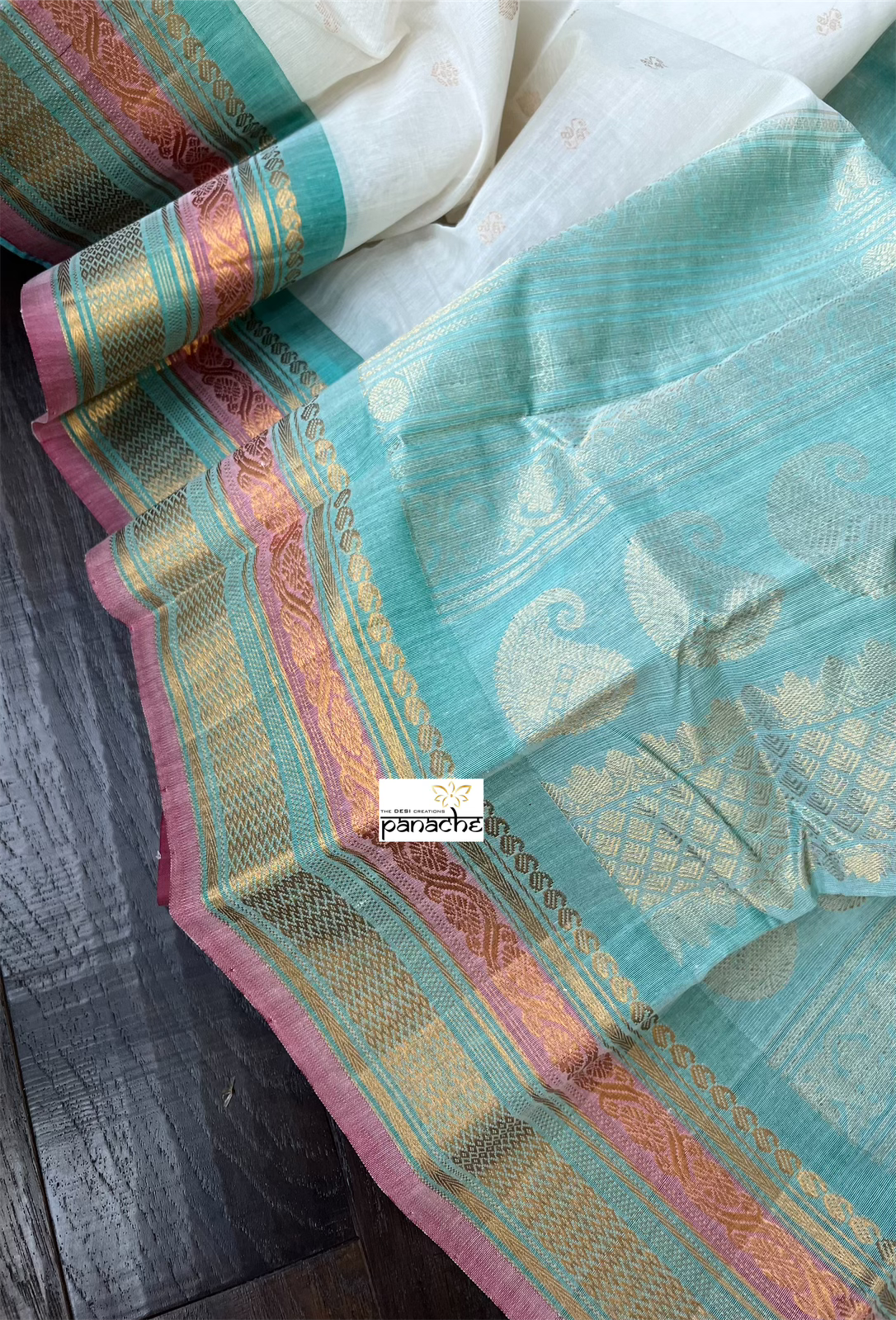 Pure SICO Gadwal - Off-White Firozi