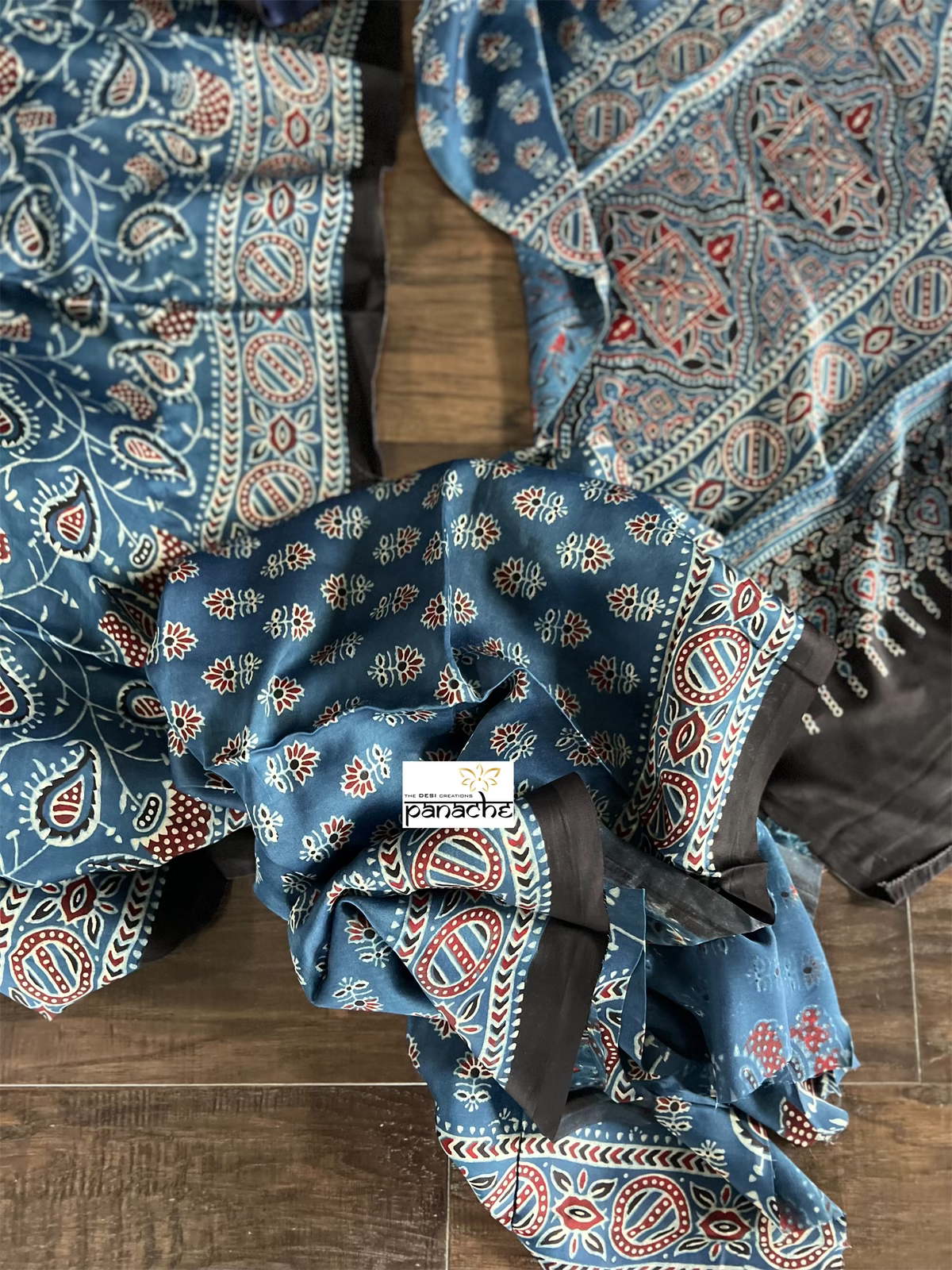 Modal Silk Ajrakh - Blue
