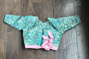 Designer Blouse - Sea Green Pink