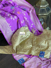 Designer Blouse - Golden Brocade Full Sleeve