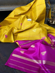 Silk Kanjivaram - Yellow Pink
