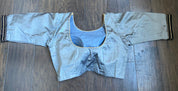 Designer Blouse - Steel Grey