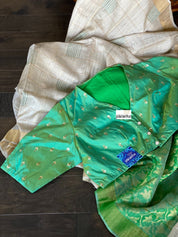Designer Blouse - Green Dual Shaded