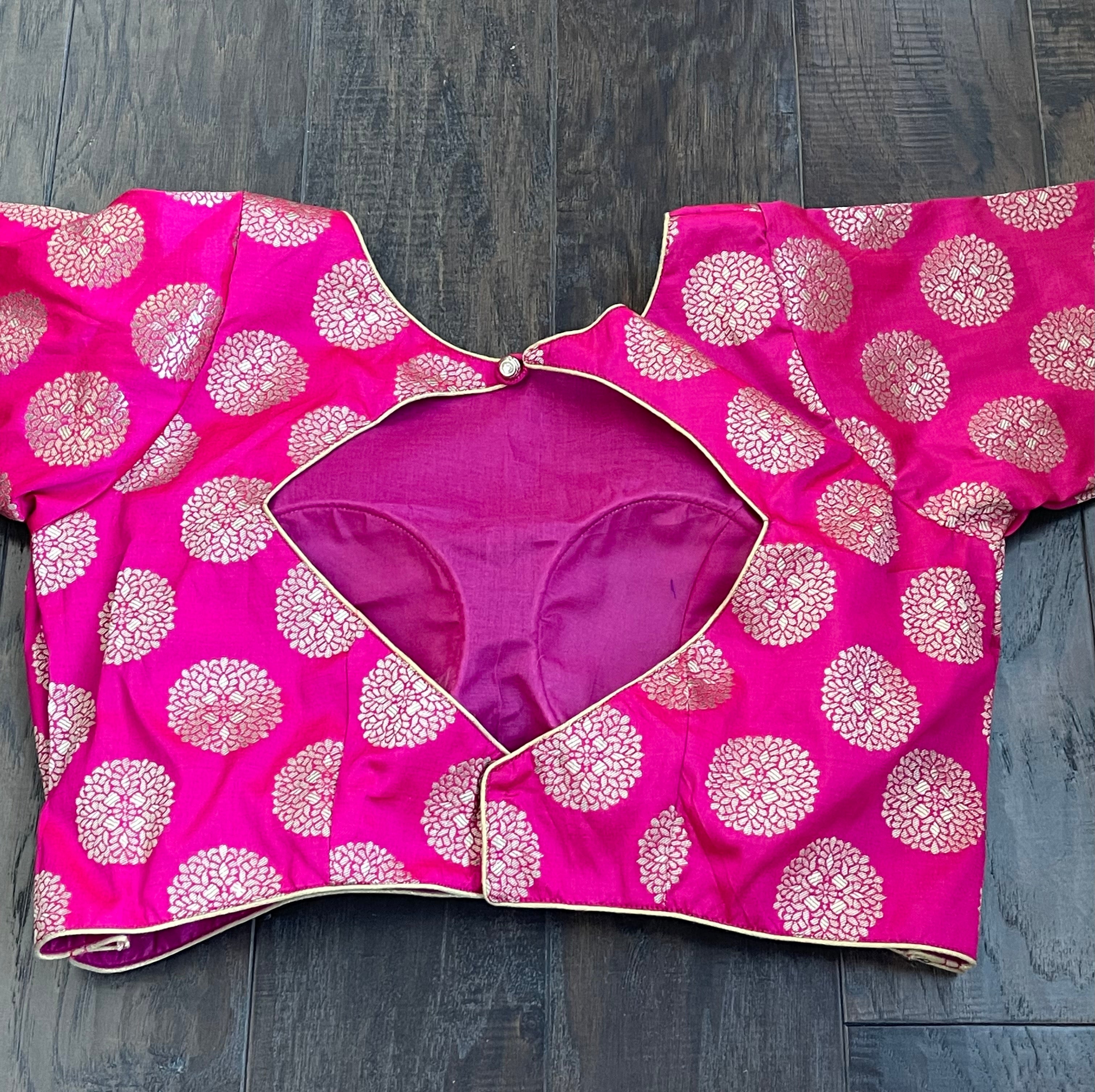 Designer Blouse - Magenta Pink