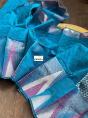 South Cotton Silk - Blue Magenta Pink