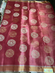Tussar Silk - Wine Magenta Woven