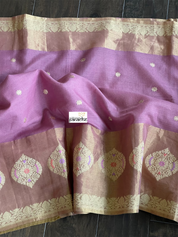 Tassur Silk By Malmal Cotton Banarasi - Lavender Meenakari Kadwa Zari Woven