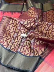 Pure Tussar Silk - Tomato Pink