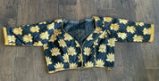 Designer Blouse - Black Lotus