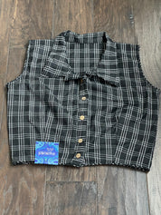 Designer Blouse - Black Checkered
