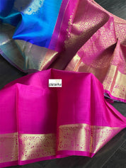 Silk Kanjivaram - Blue Dual Shaded