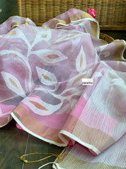 Designer Jamdaani- Pink floral