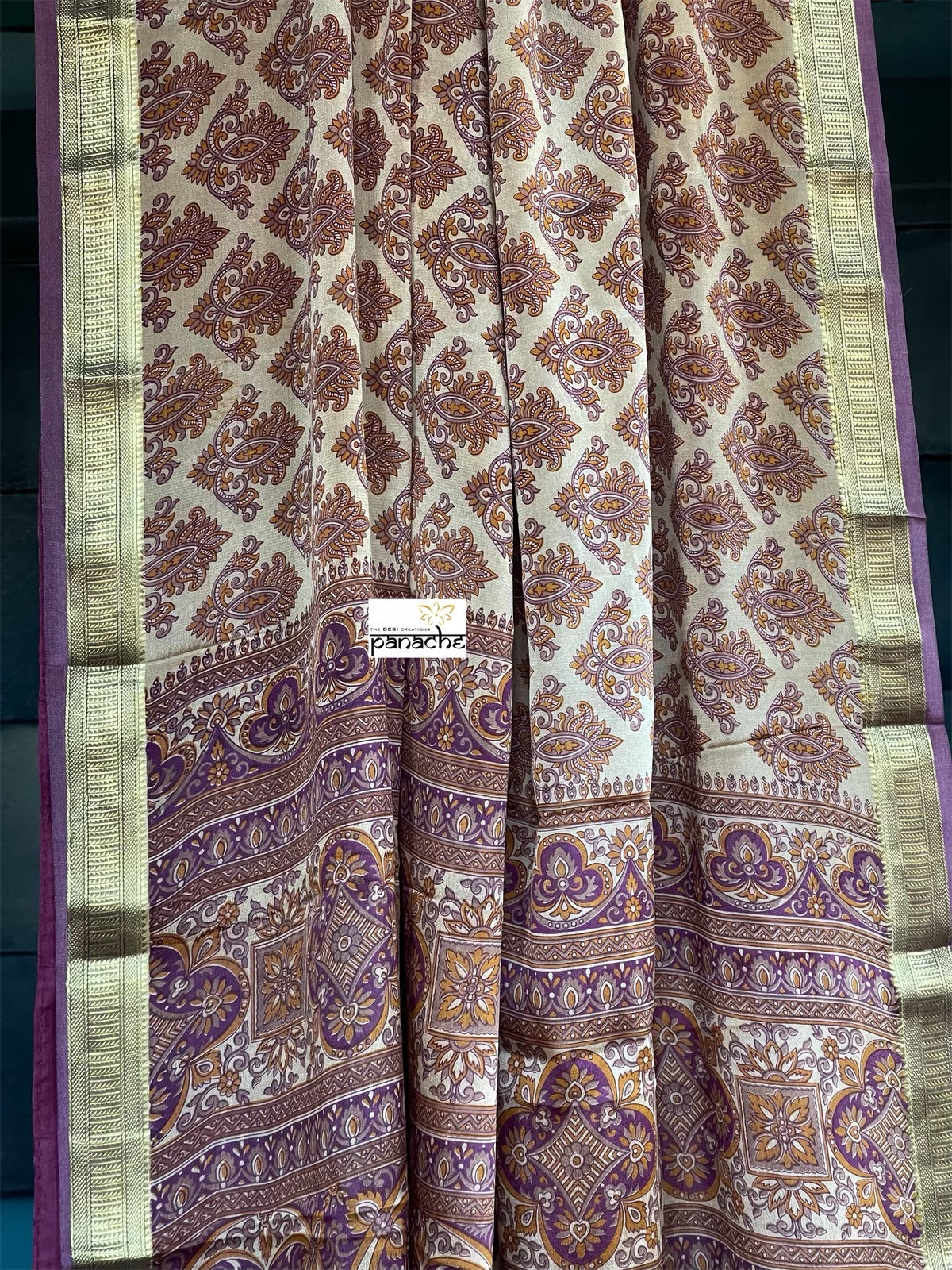 Pure Mysore Silk - Sandalwood Purple