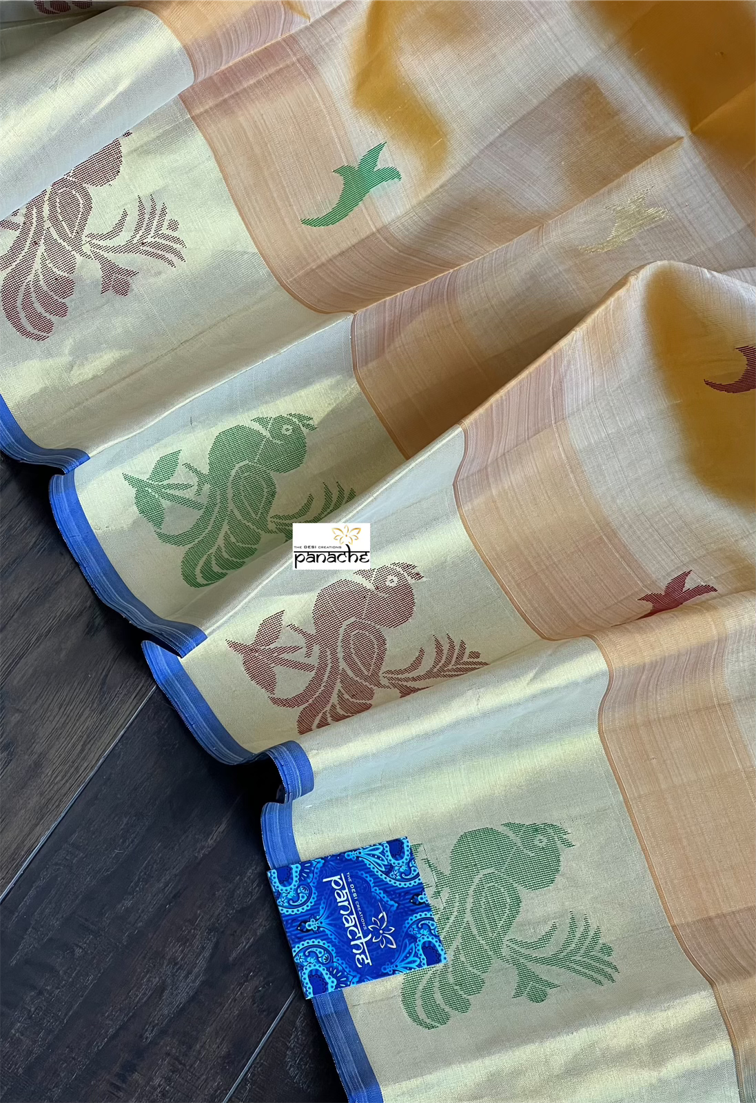Silk Kanjivaram - Melon Yellow