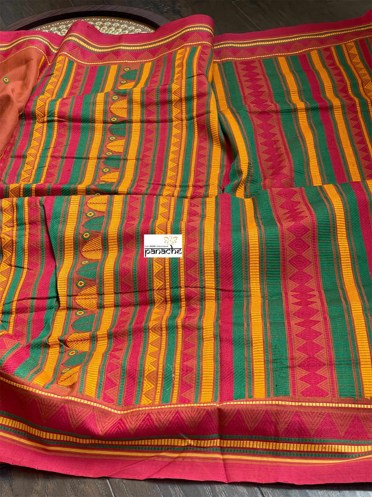 Pure Dongria Cotton  - Rust Orange