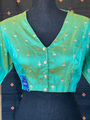 Designer Blouse - Green Dual Shaded