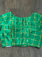 Designer Blouse - Dark Green