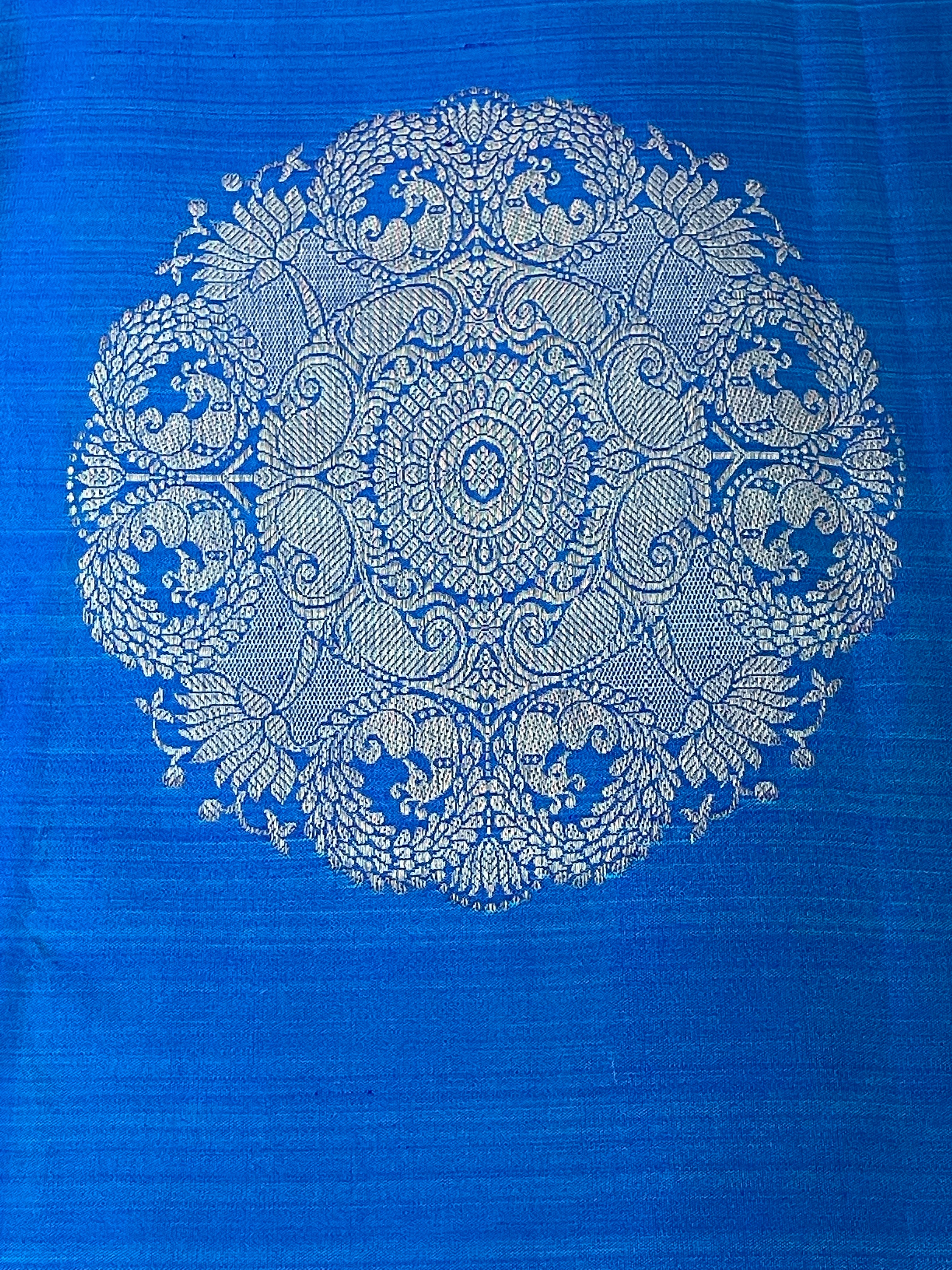 Silk Kanjivaram - Blue Dual Shaded
