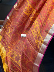 Pure Mysore Silk - Mustard Yellow Orange