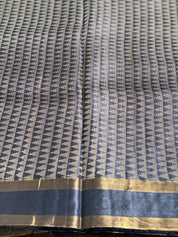 Tussar Silk - Steel Grey Woven