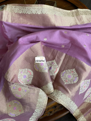 Tassur Silk By Malmal Cotton Banarasi - Lavender Meenakari Kadwa Zari Woven