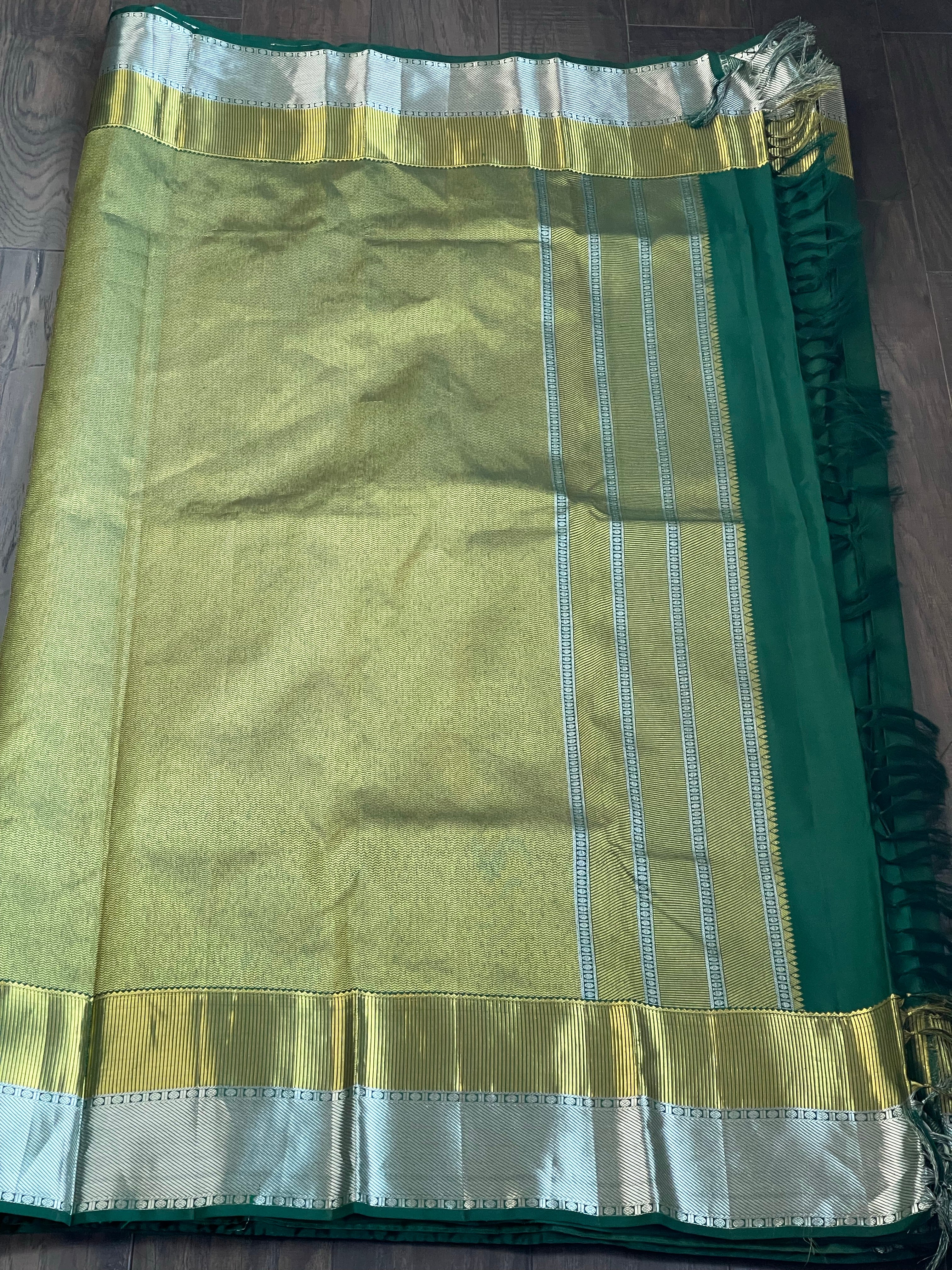 Silk Kanjivaram - Bottle Green