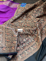 Soft Silk Woven - Purple Black