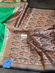 Soft Silk Woven - Green Black