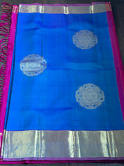 Silk Kanjivaram - Blue Dual Shaded