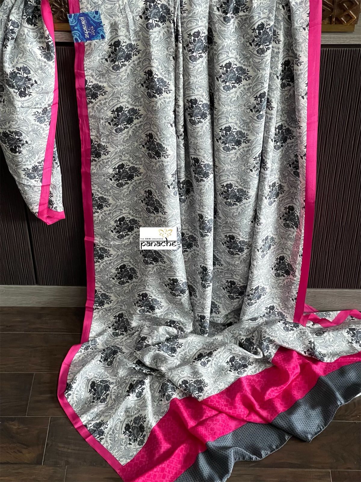 Pure Crepe Silk - White Black Grey Pink