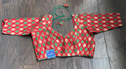 Designer Blouse - Red Green