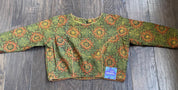 Designer Blouse - Green Ajrakh Printed