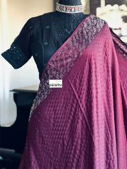 Designer Satin Silk - Plum