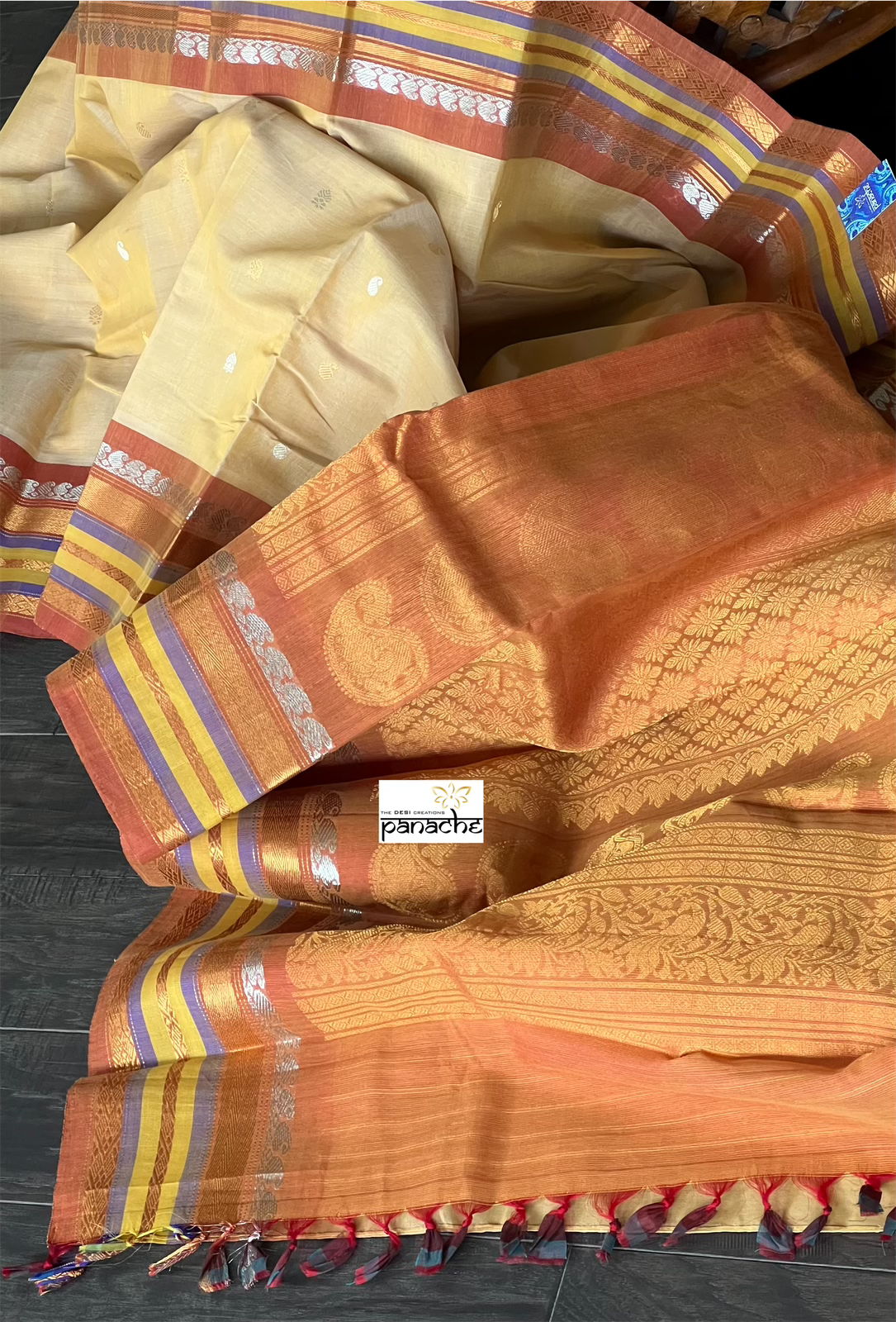 Gadwal SICO - Light Peach Yellow