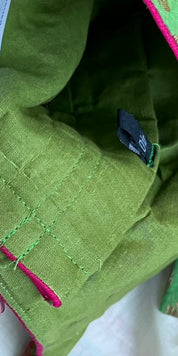 Designer Blouse - Green Meenakari