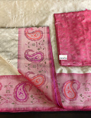 Katan Silk Banarasi - Golden Sandalwood Maroon Paithani