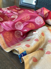 Tussar Silk - Wine Magenta Woven