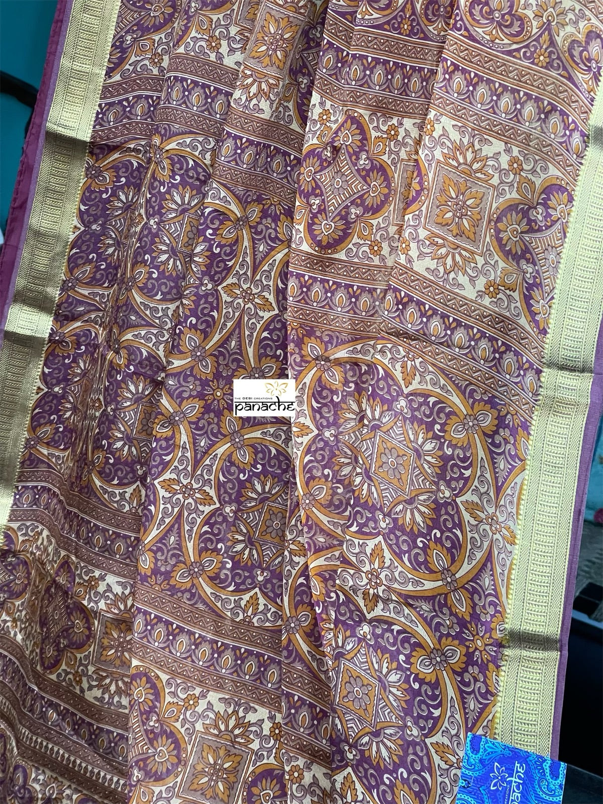 Pure Mysore Silk - Sandalwood Purple