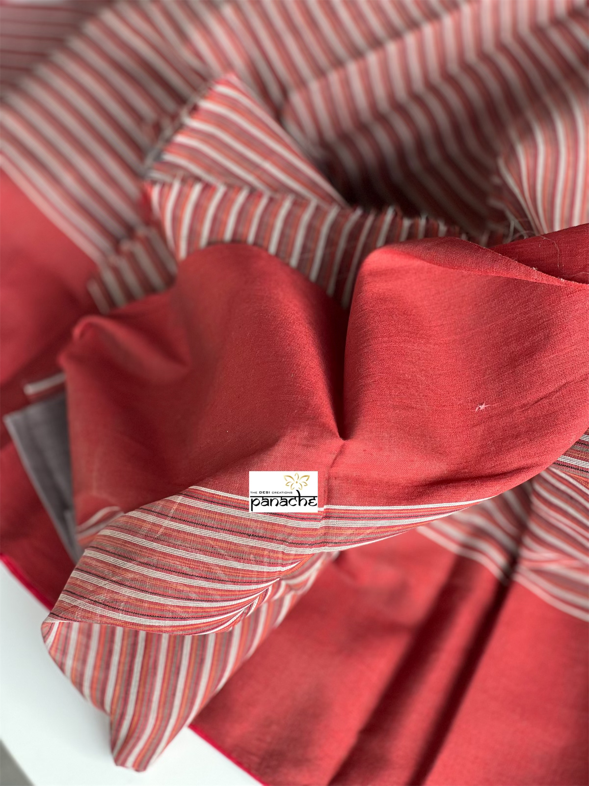 Pure Khadi Cotton Handloom - Brown Grey Woven